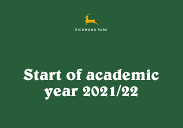 Start of academic year 2021/22